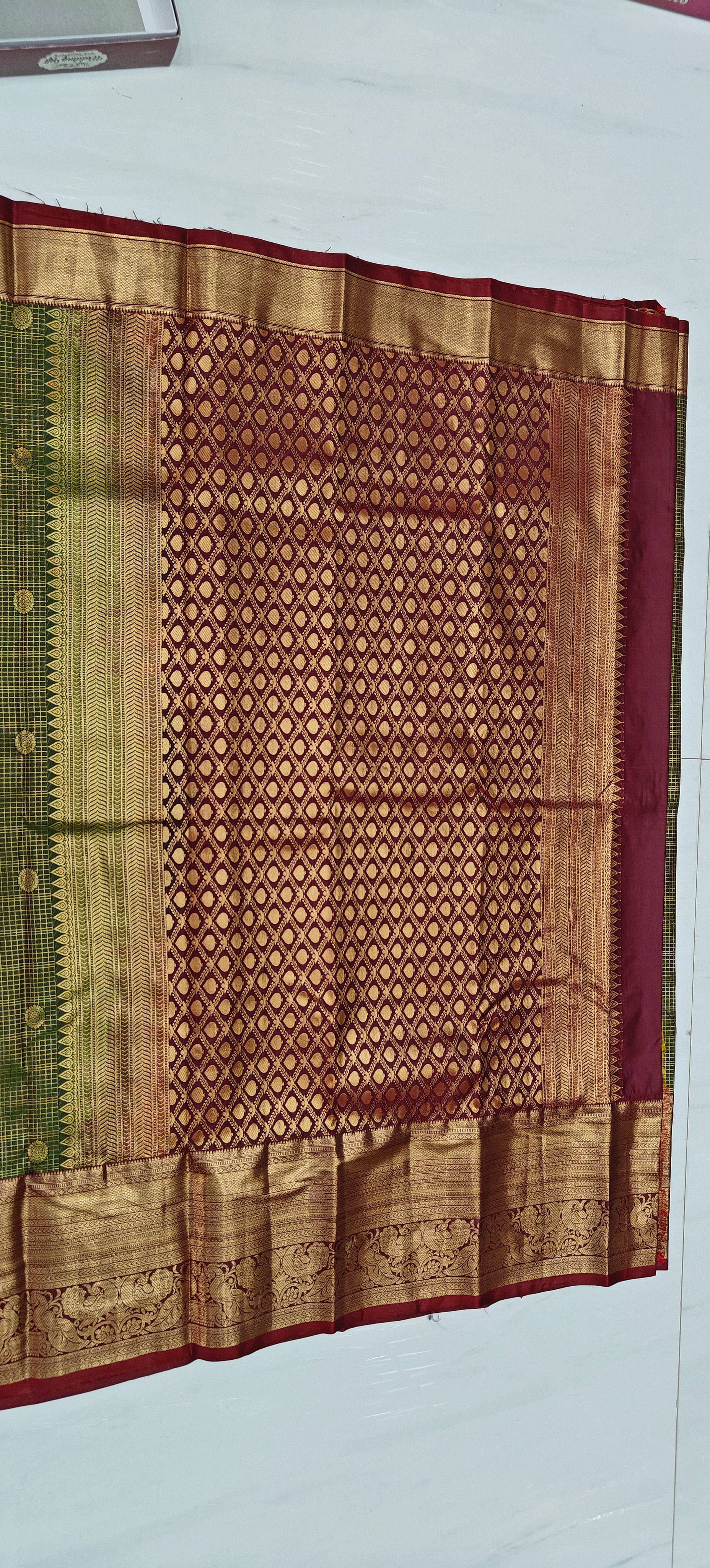 VINTAGE GREEN SAREE