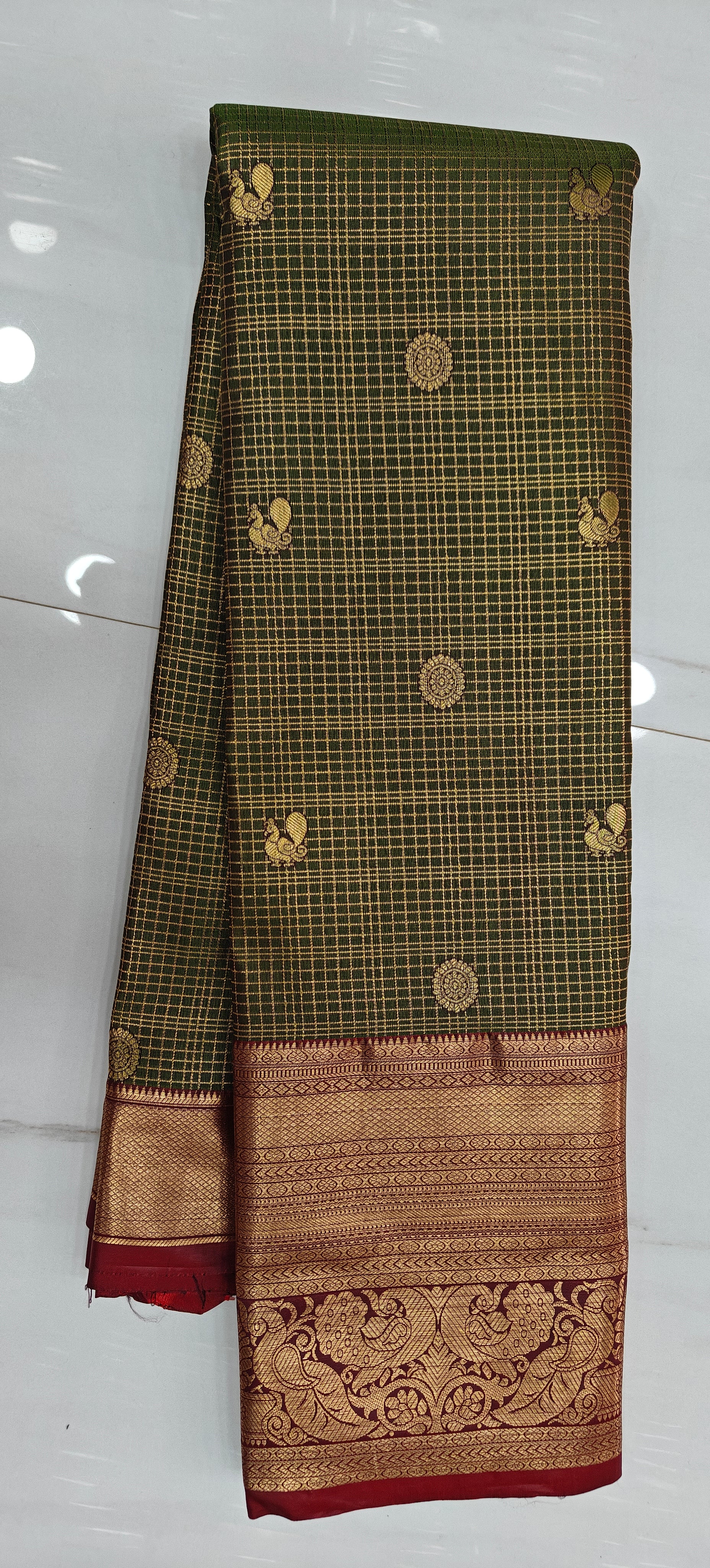 VINTAGE GREEN SAREE