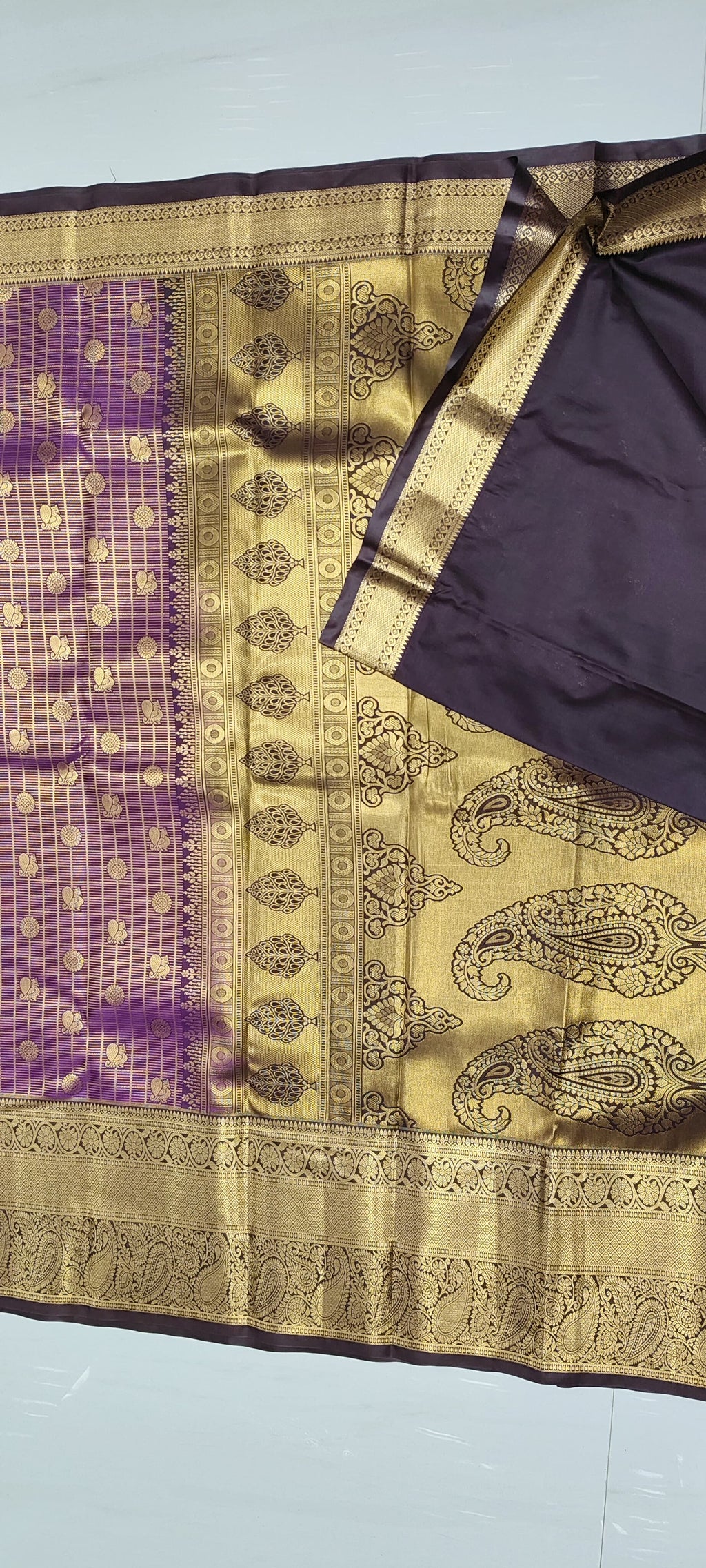 VINTAGE PURPLE SAREE