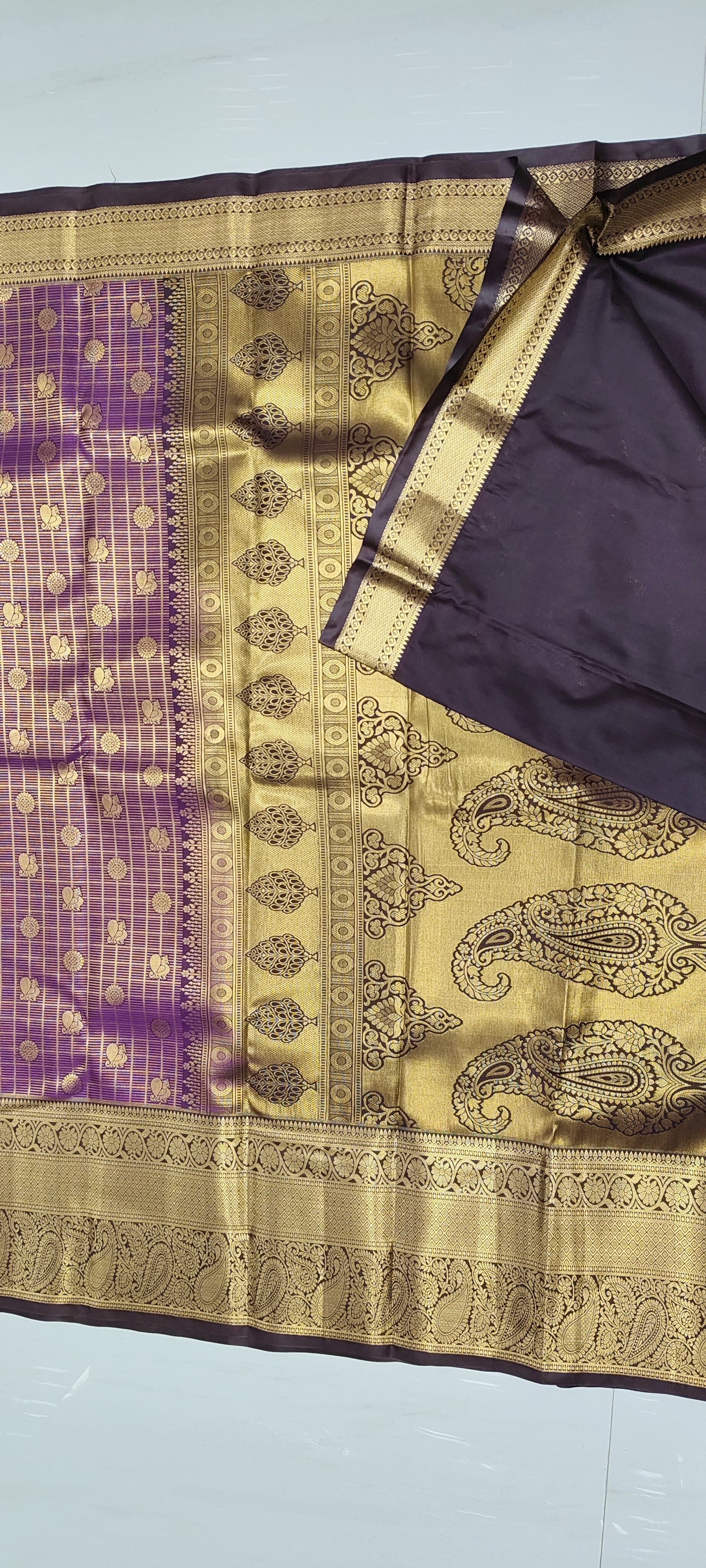 VINTAGE PURPLE SAREE