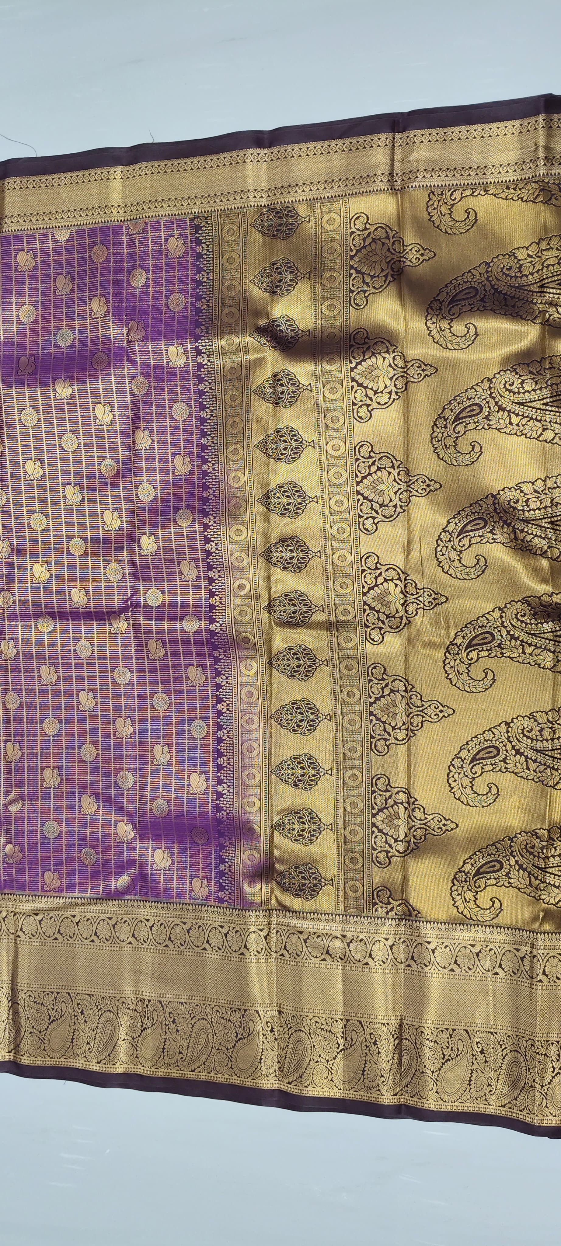 VINTAGE PURPLE SAREE