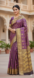 VINTAGE PURPLE SAREE