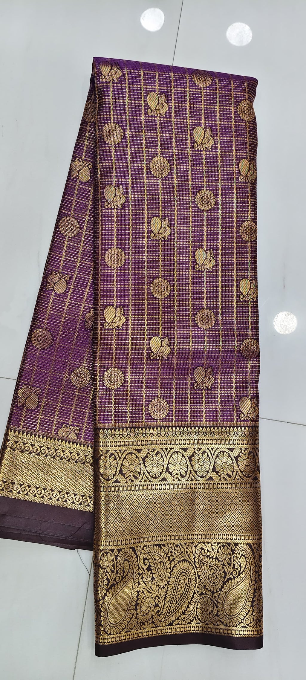 VINTAGE PURPLE SAREE