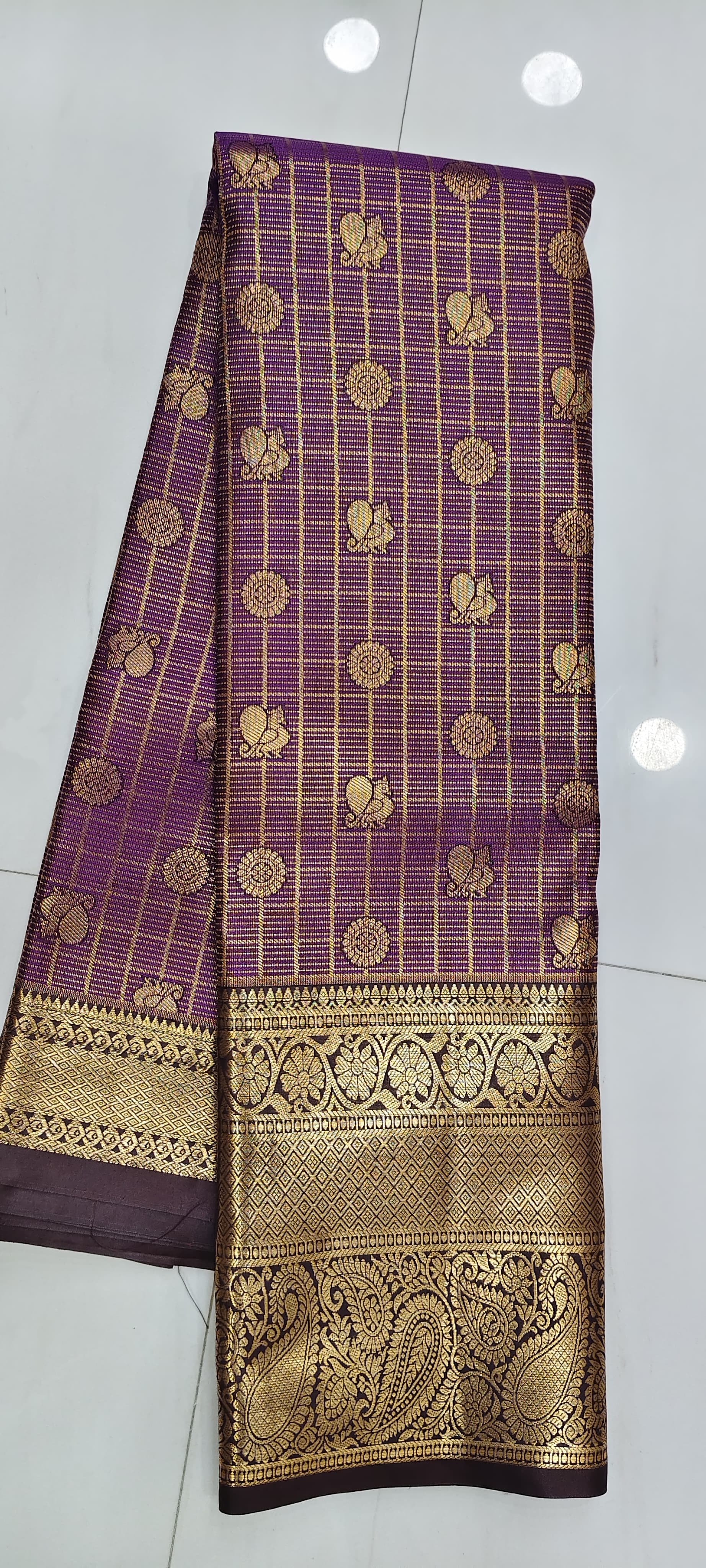 VINTAGE PURPLE SAREE