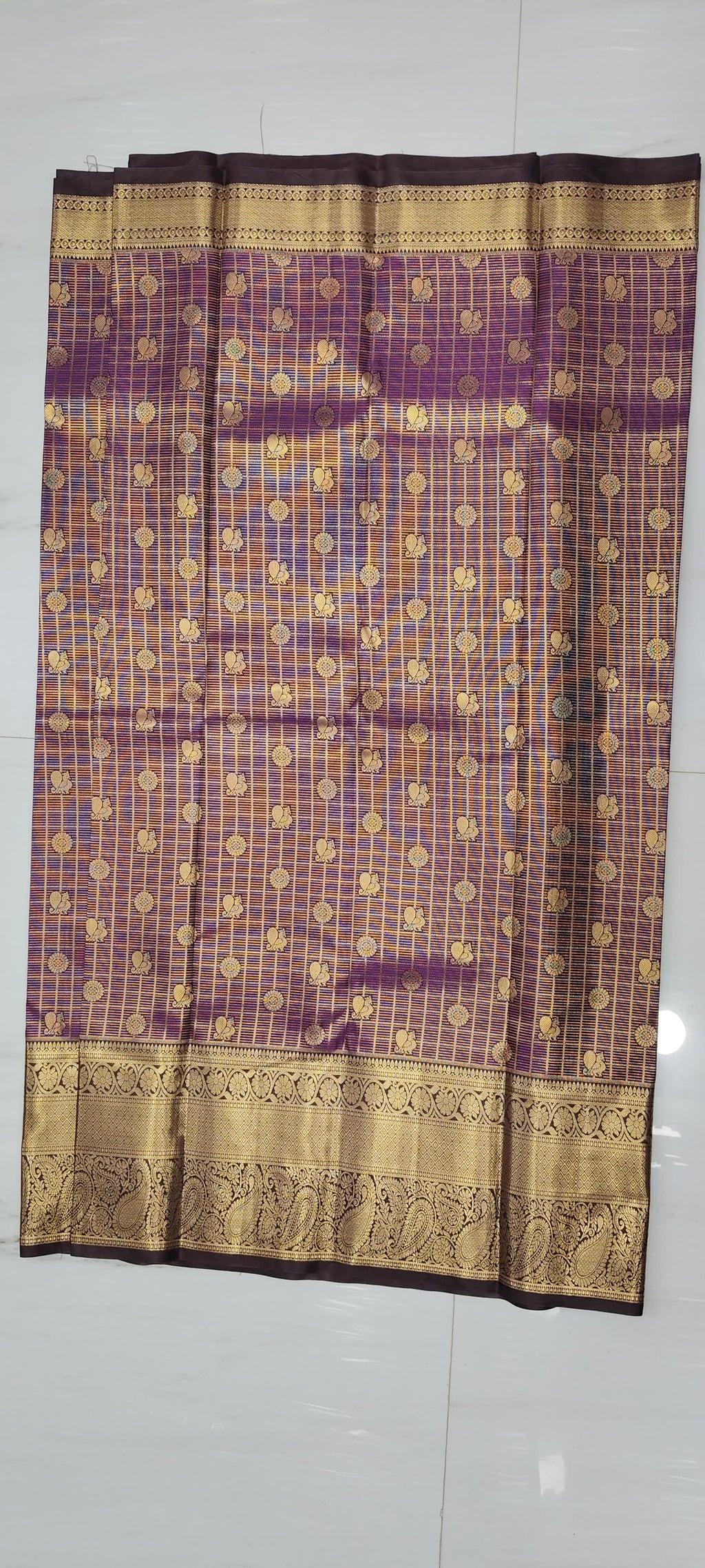 VINTAGE PURPLE SAREE