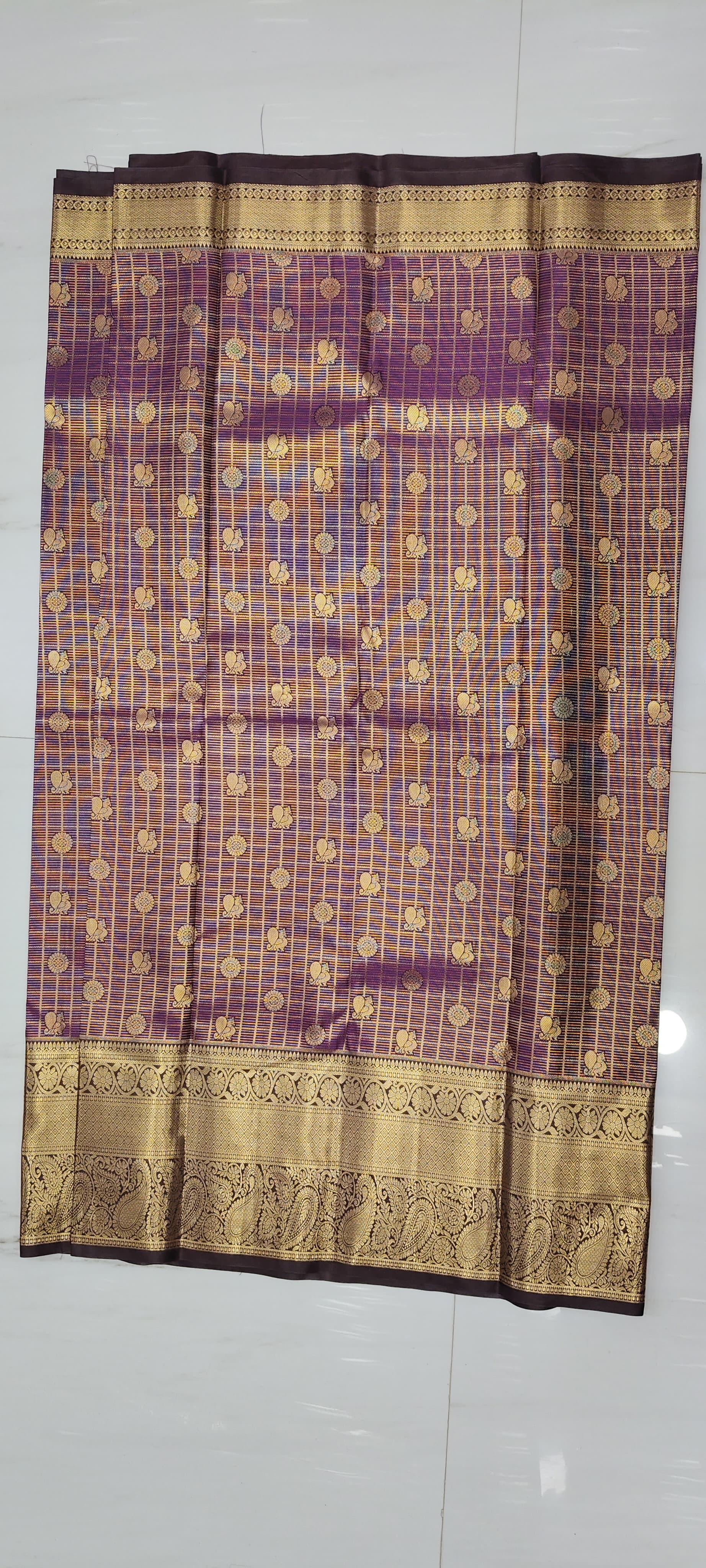 VINTAGE PURPLE SAREE